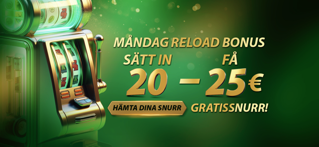 Måndagspåfyllningsbonus